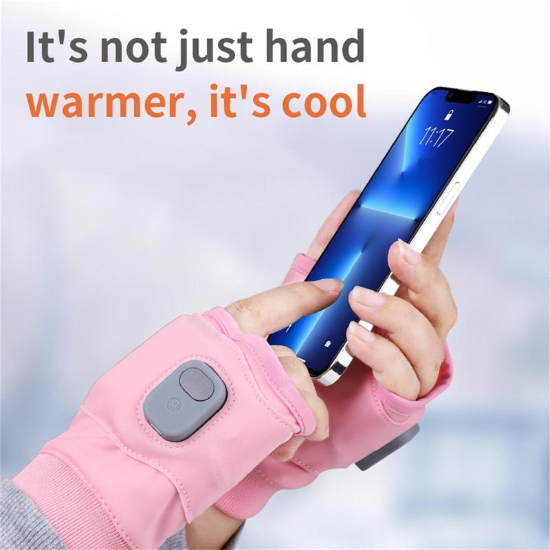 Smart Thermostatic Heated Fingerless Gloves