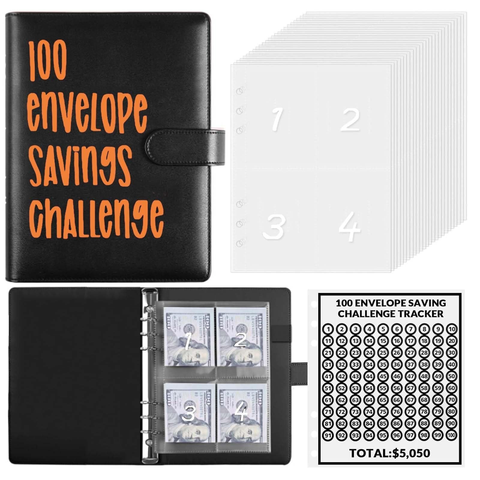 ✉️ 100 Envelope Challenge Binder