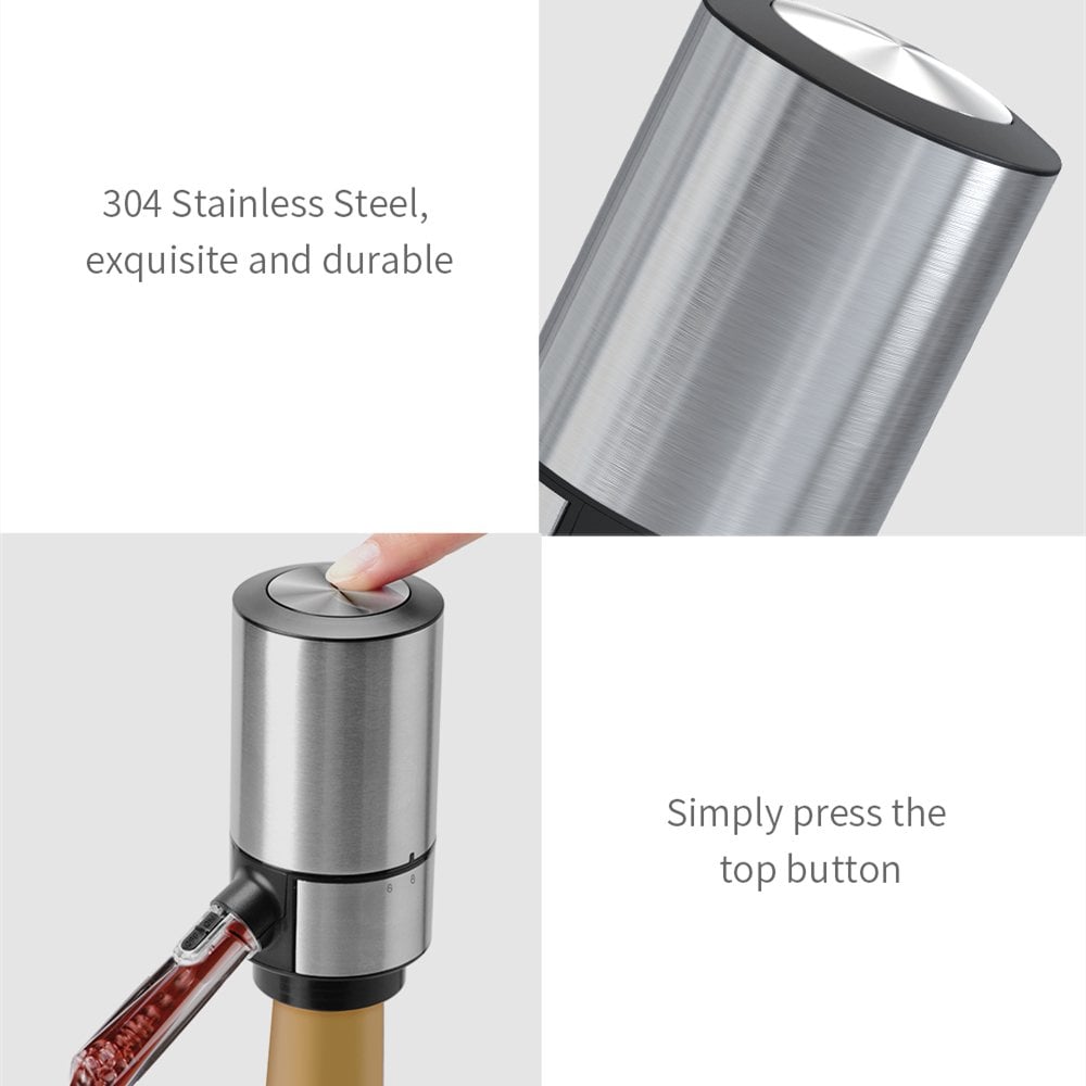 Instant Elegance: Electric Wine Aerator & Dispenser for Perfectly Poured Flavor