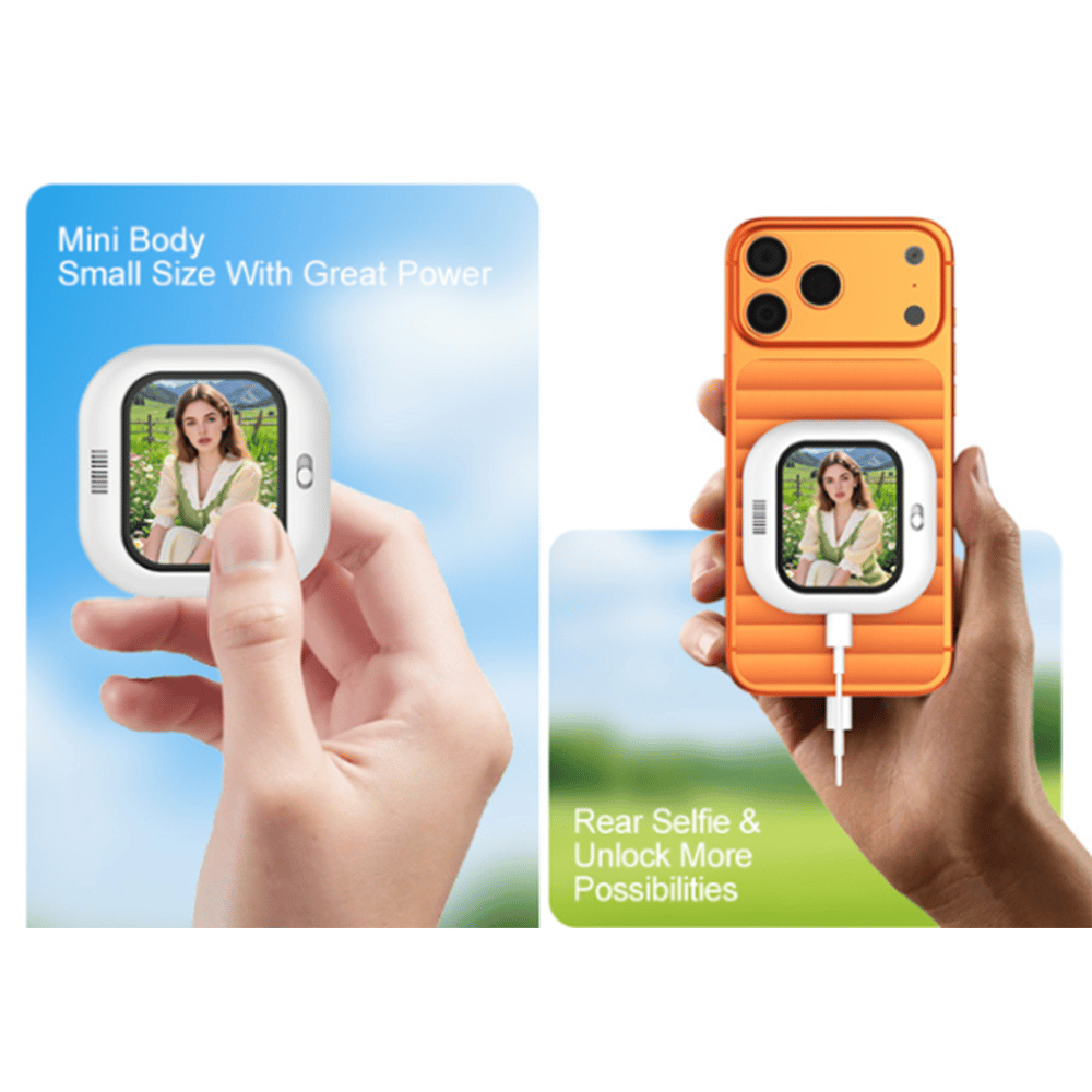 Rear Magnetic Selfie Display Screen