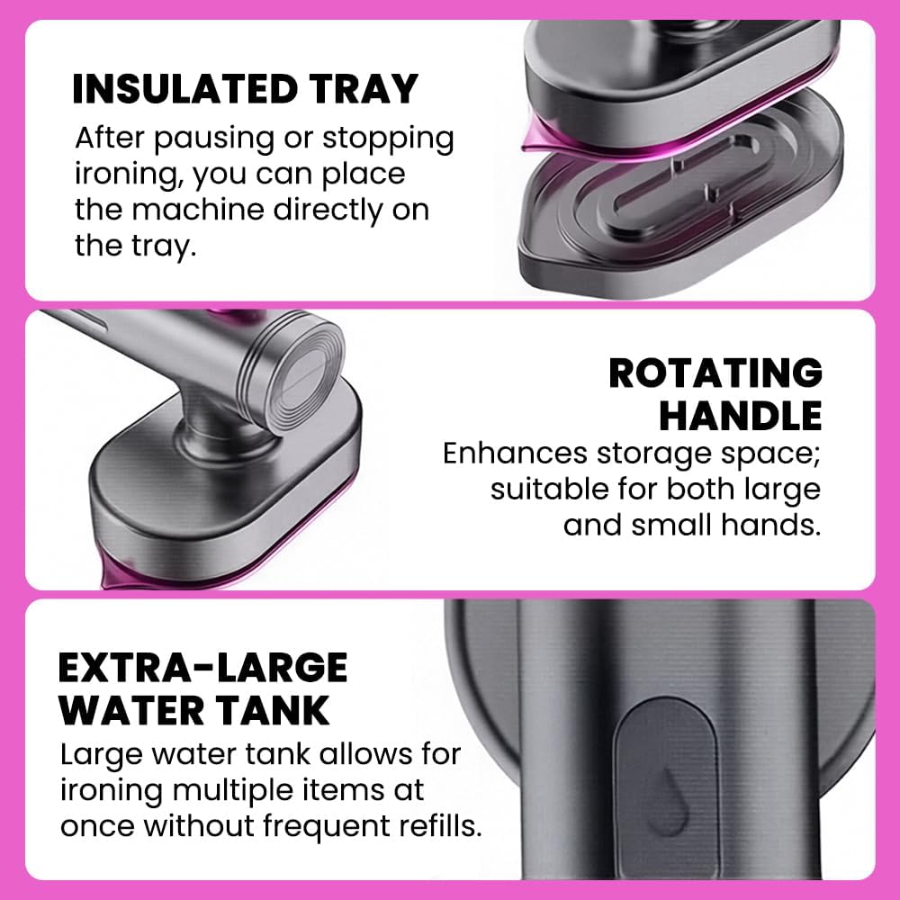 ✨ Mini Steam Iron – Smooth Clothes in Minutes, Anywhere