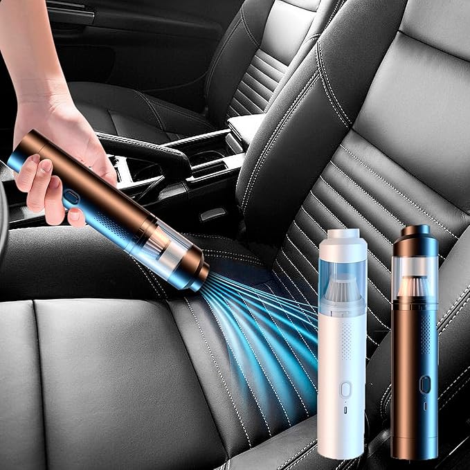 4-in-1 Multi-Function Car Vacuum Cleaner, Portable Air Pump, Wireless Vacuum & Mini Blower