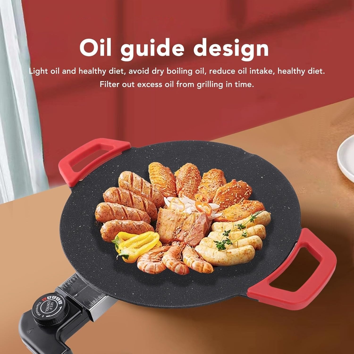 Electric Grill Pan – The Ultimate BBQ Griddle for Effortless Home Cooking 🍖🔥