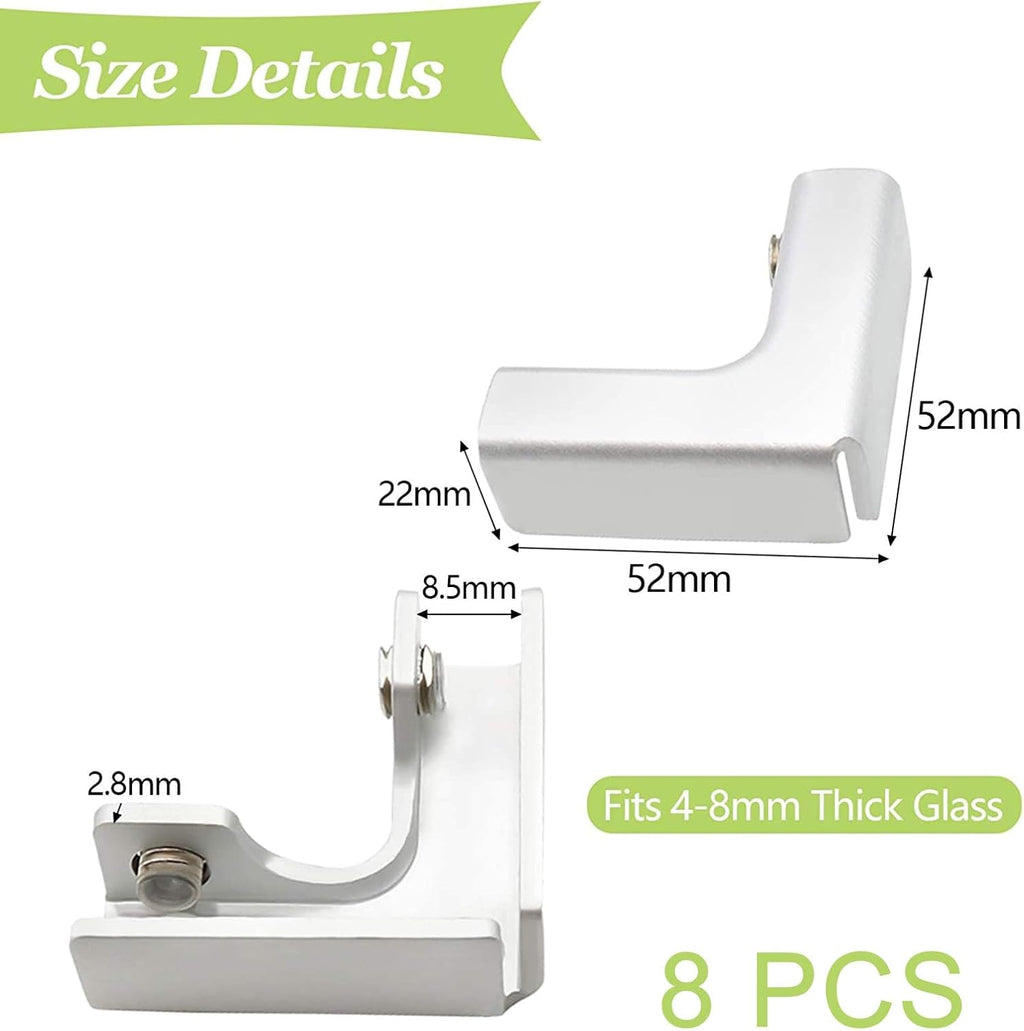 Glass Connector - Rimless Clip Holder