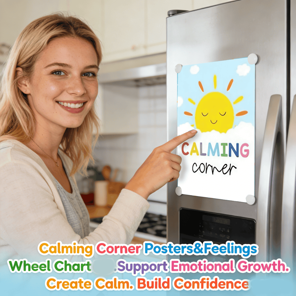 Calming Corner Posters&Feelings Wheel Chart🌈🧠