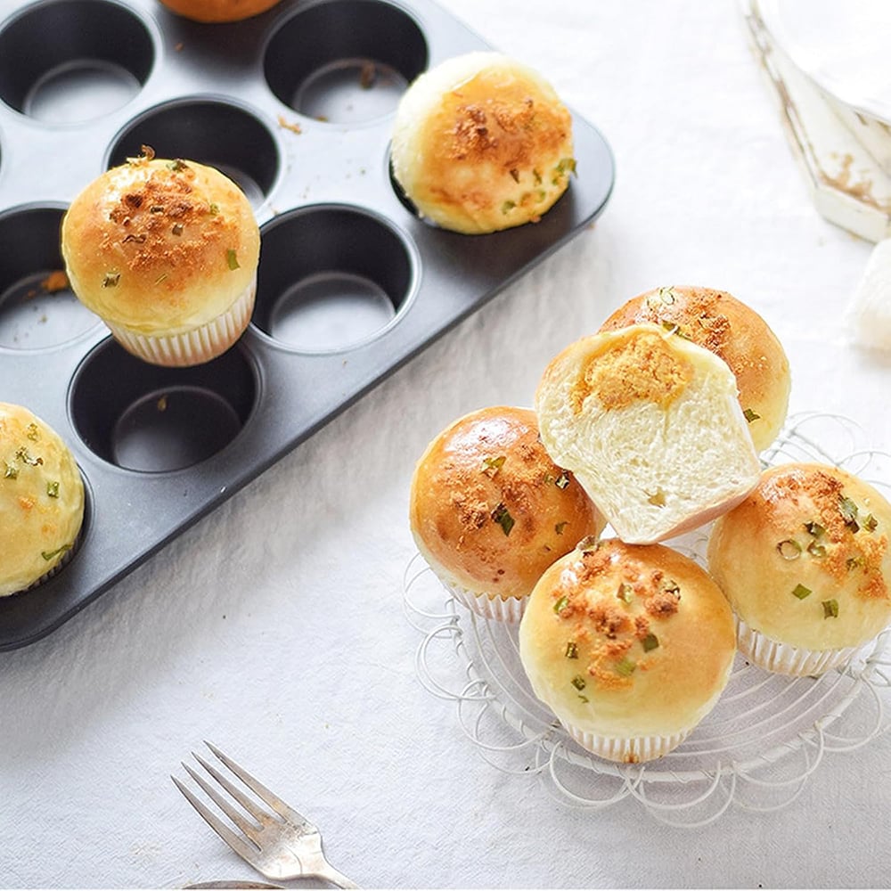Non-Stick Baking Pans, Easy to Clean and Perfect for Making Jumbo Muffins,Cupcakes or Mini Cakes