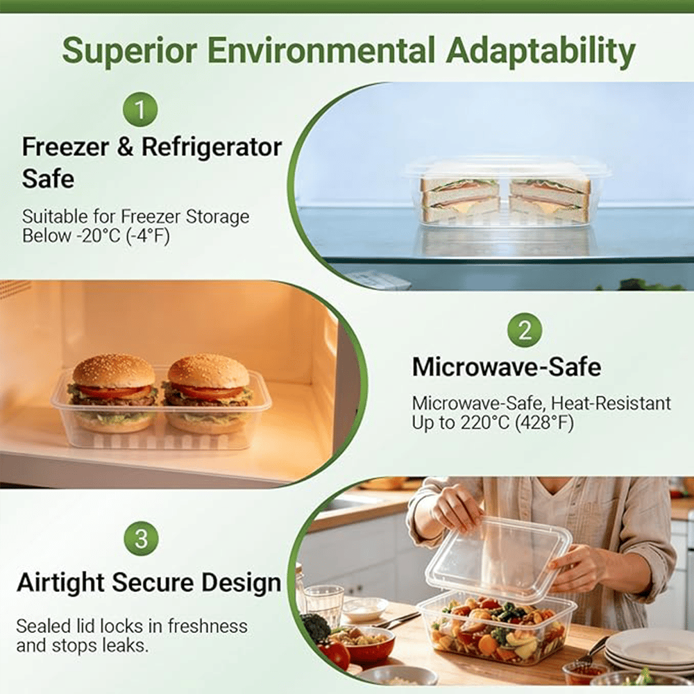 Large Disposable Food Prep Con