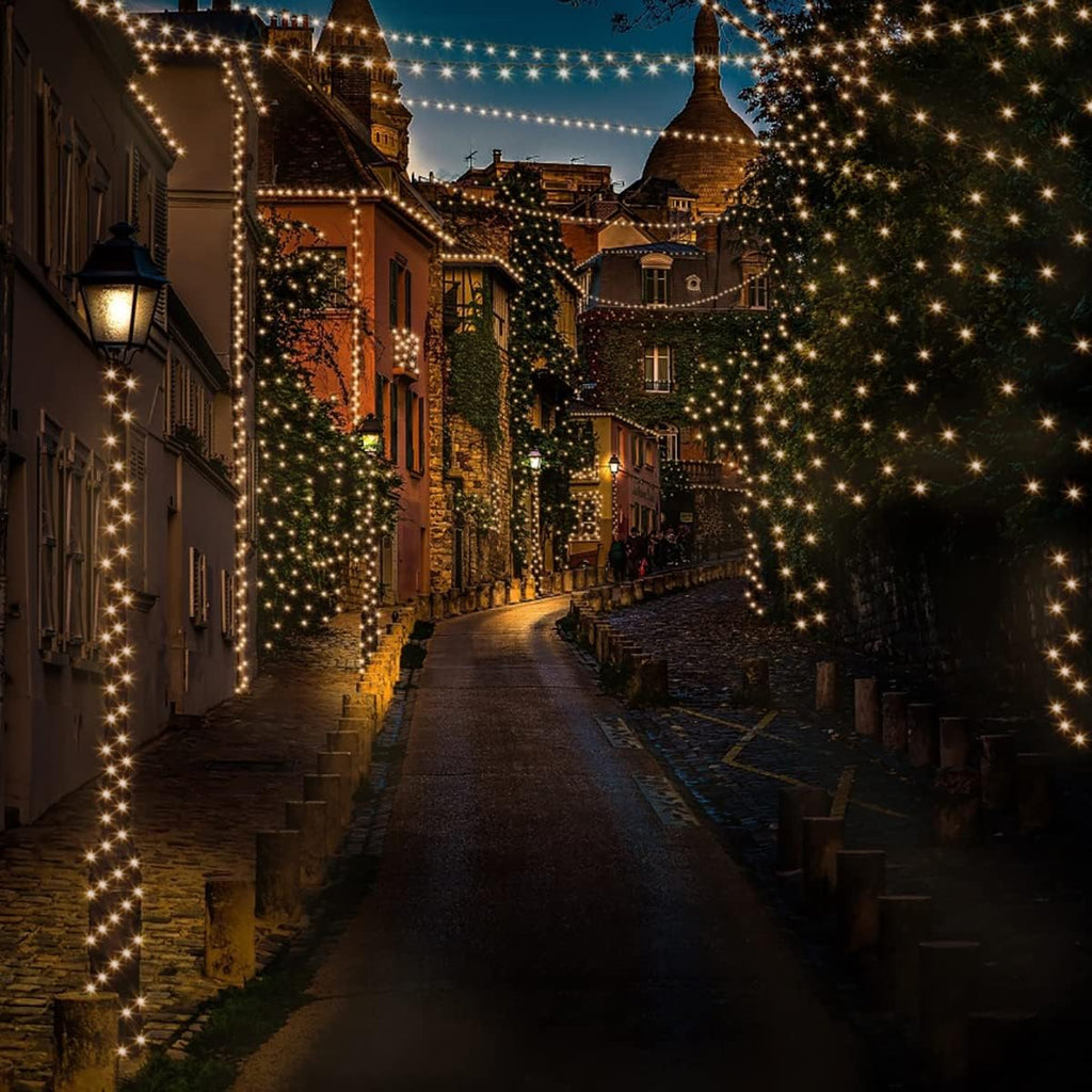 Solar Christmas Lights, 105 ft 300 LED