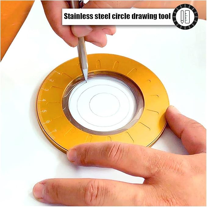 Perfect Circles Made Easy: The Adjustable Aluminum Alloy Circle Drawing Tool