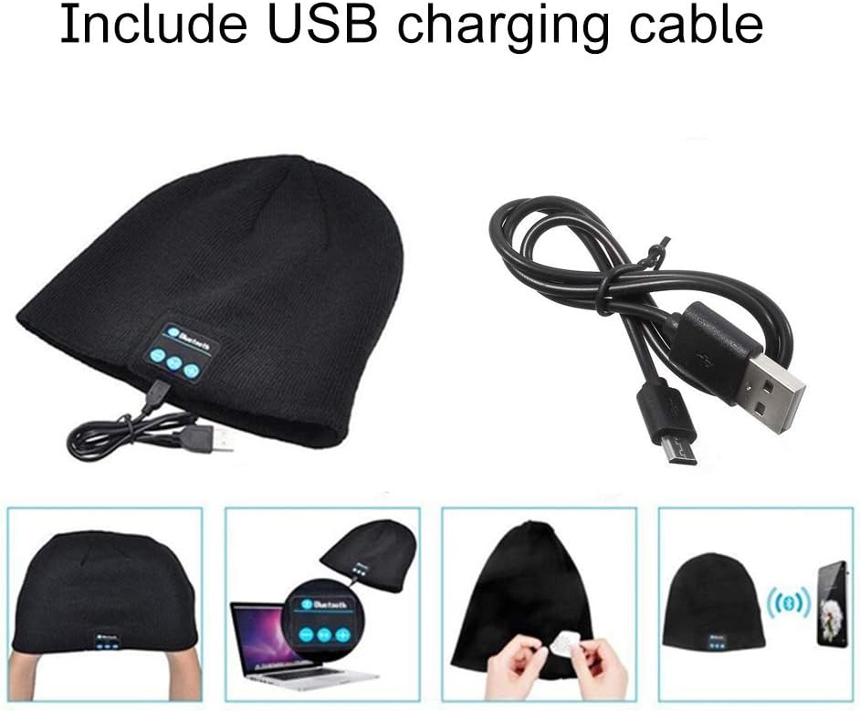 Unisex Bluetooth Beanie Hat with Light