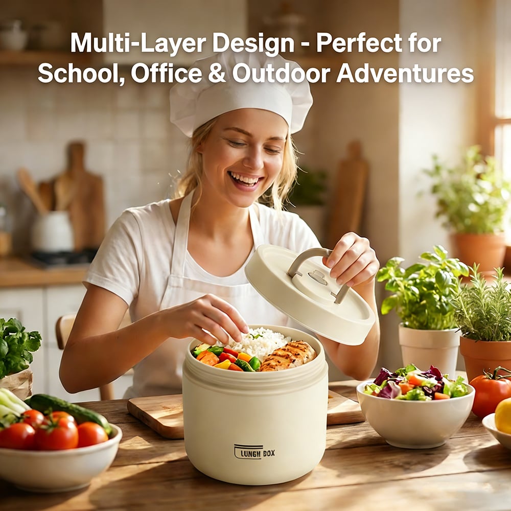 🥗 Stainless Steel Insulated Lunch Box