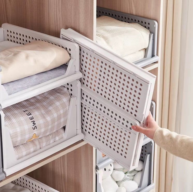 🏠 Foldable Stackable Closet Organizer Set