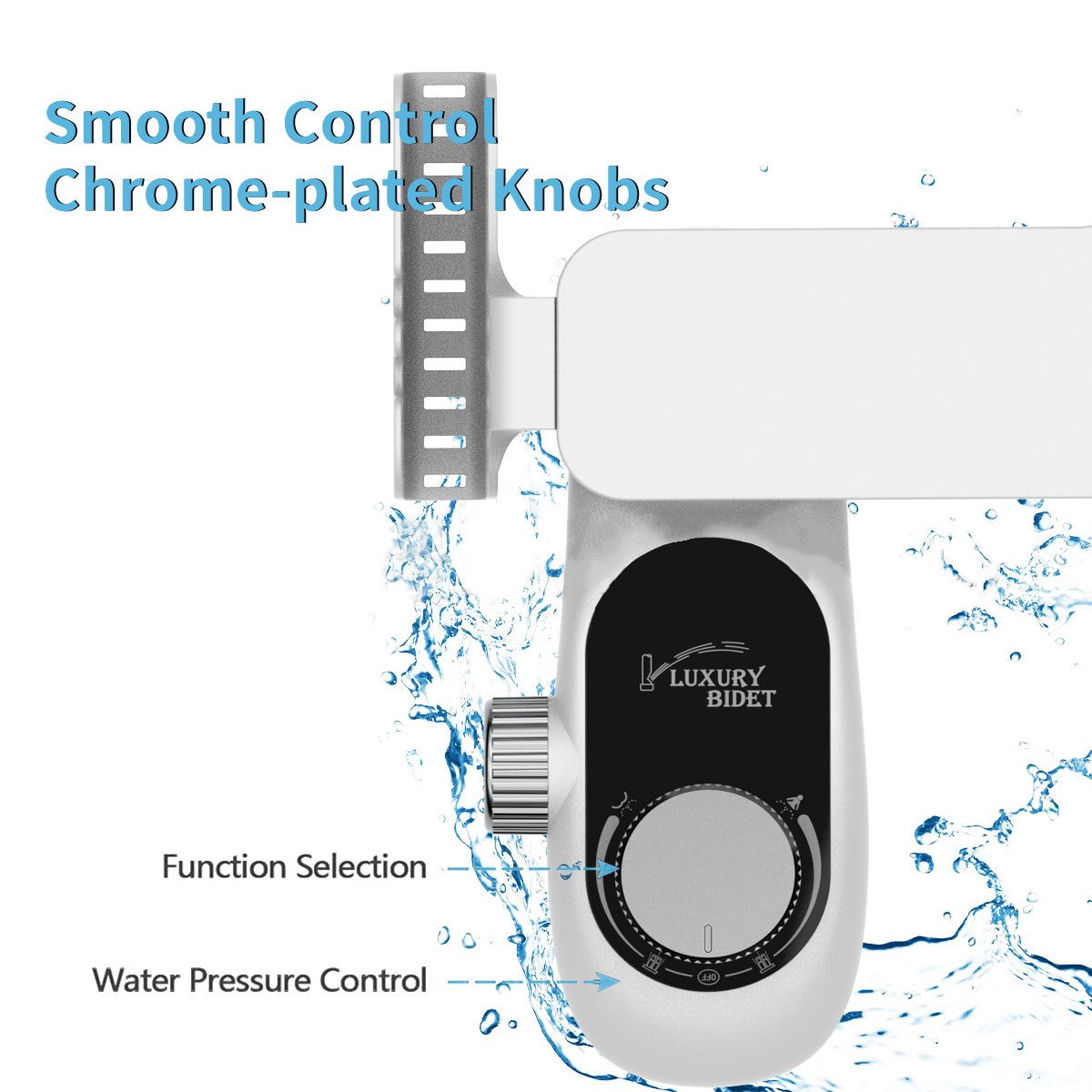Bidet Toilet Attachment – Adjustable Water Pressure & Dual Nozzle Design for Effective Cleaning