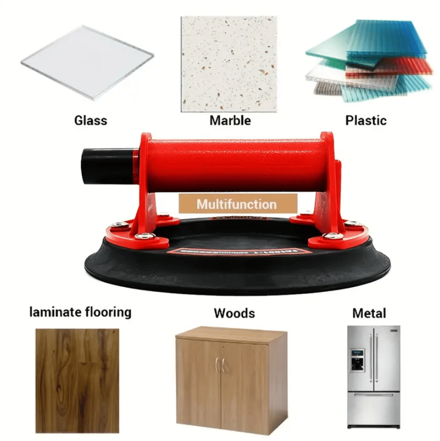 Heavy-Duty 20.5 cm Suction Cups for Glass, Tiles, and More – 132 kg Load Capacity, Perfect for Lifting and Moving Heavy Objects