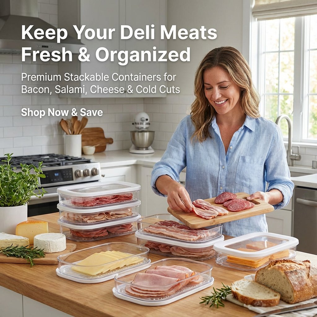 🥓 Deli Meat Container for Fridge