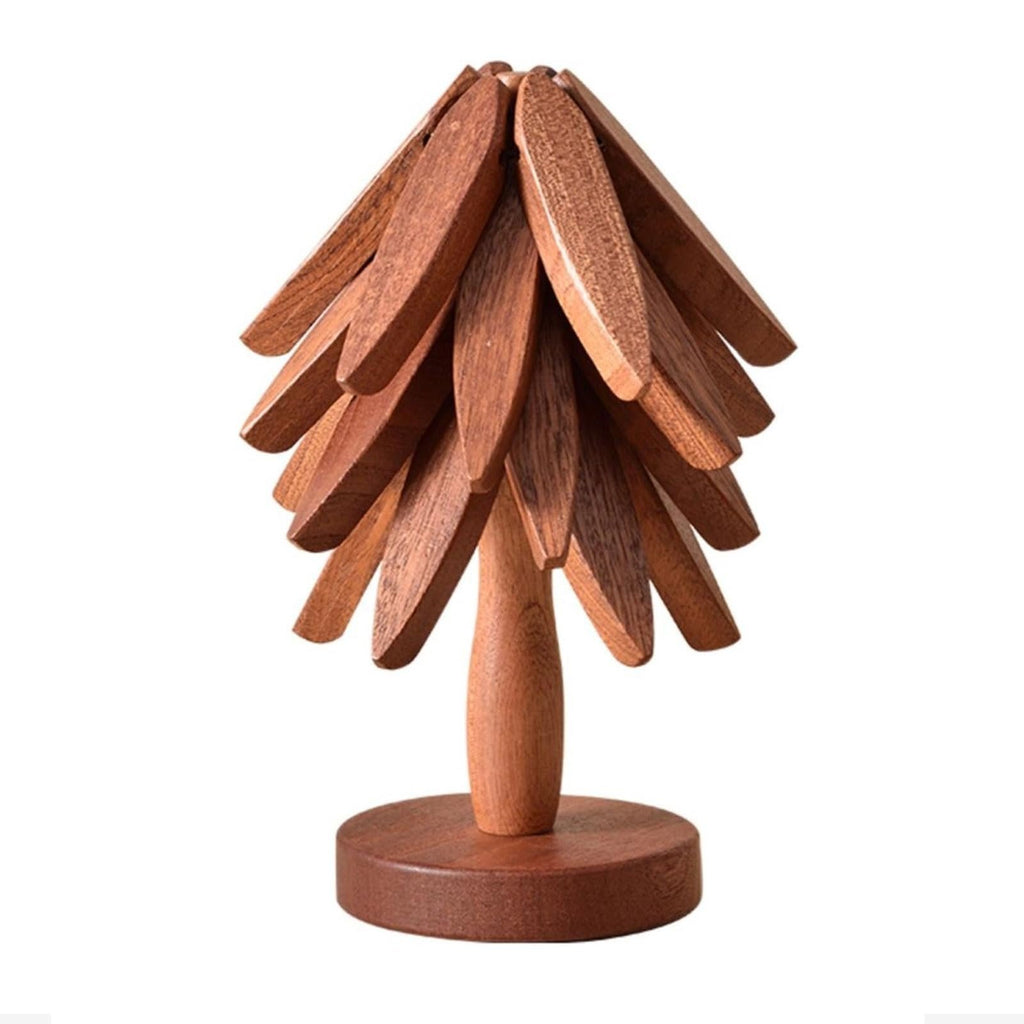 Nature's Embrace: Handcrafted Black Walnut Trivet Set – Elegant Heat Protection for Your Kitchen