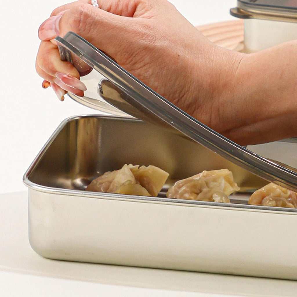 Stainless Steel Food Containers with Sealing Lids🥗