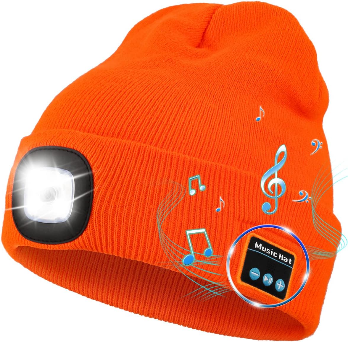 Unisex Bluetooth Beanie Hat with Light