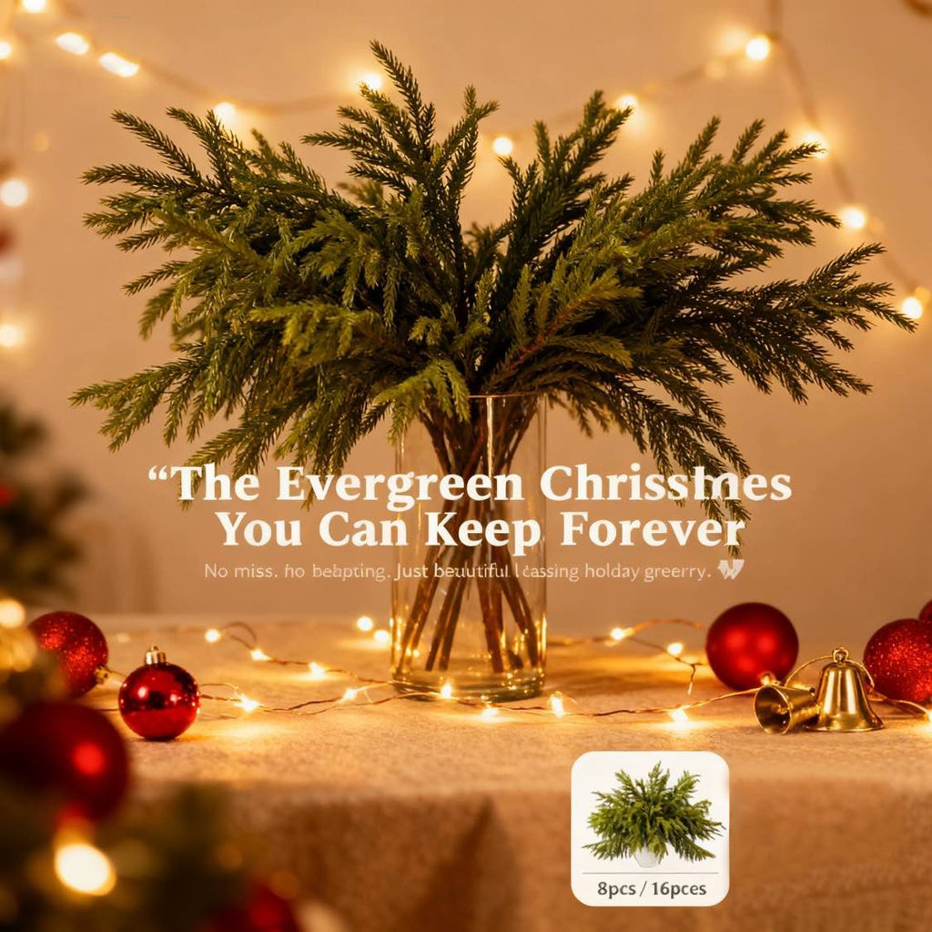 ✨18" Real Touch Norfolk Pine Branches