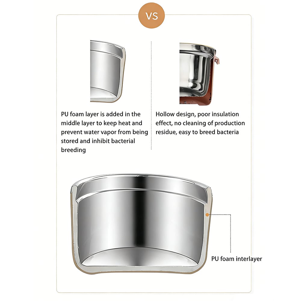 🥗 Stainless Steel Insulated Lunch Box