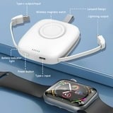 Portable Charger- 5000mAh Portable Charger Power Bank with Built-in Cables