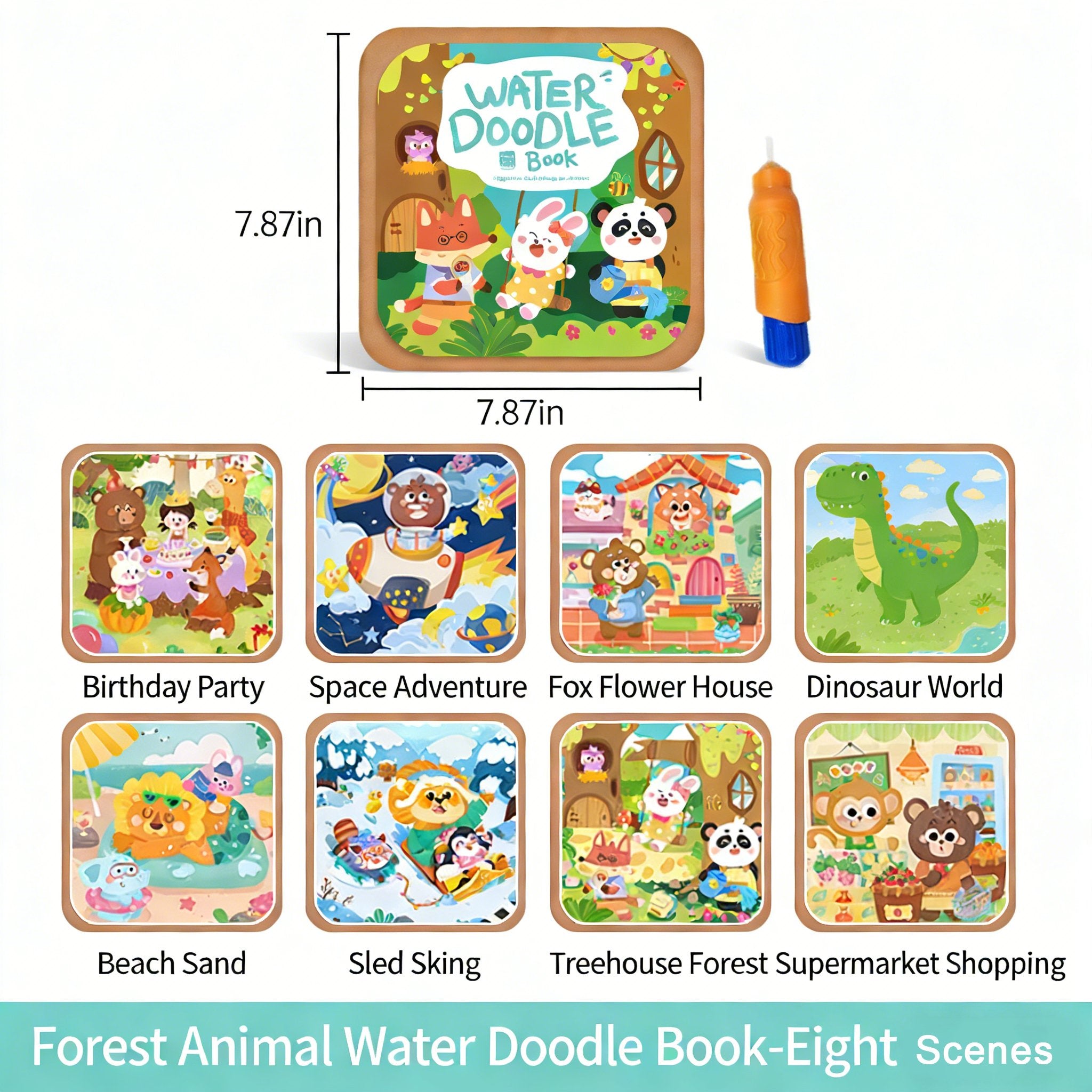 🎨 Toddler Watercolor Coloring & Doodle Book - A Fun, Mess-Free Creative Activity