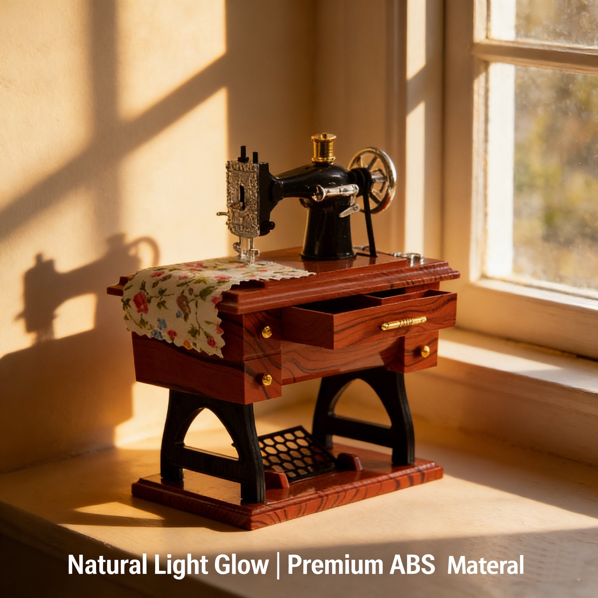 Mini Sewing Machine Clockwork Music Box🧵✨