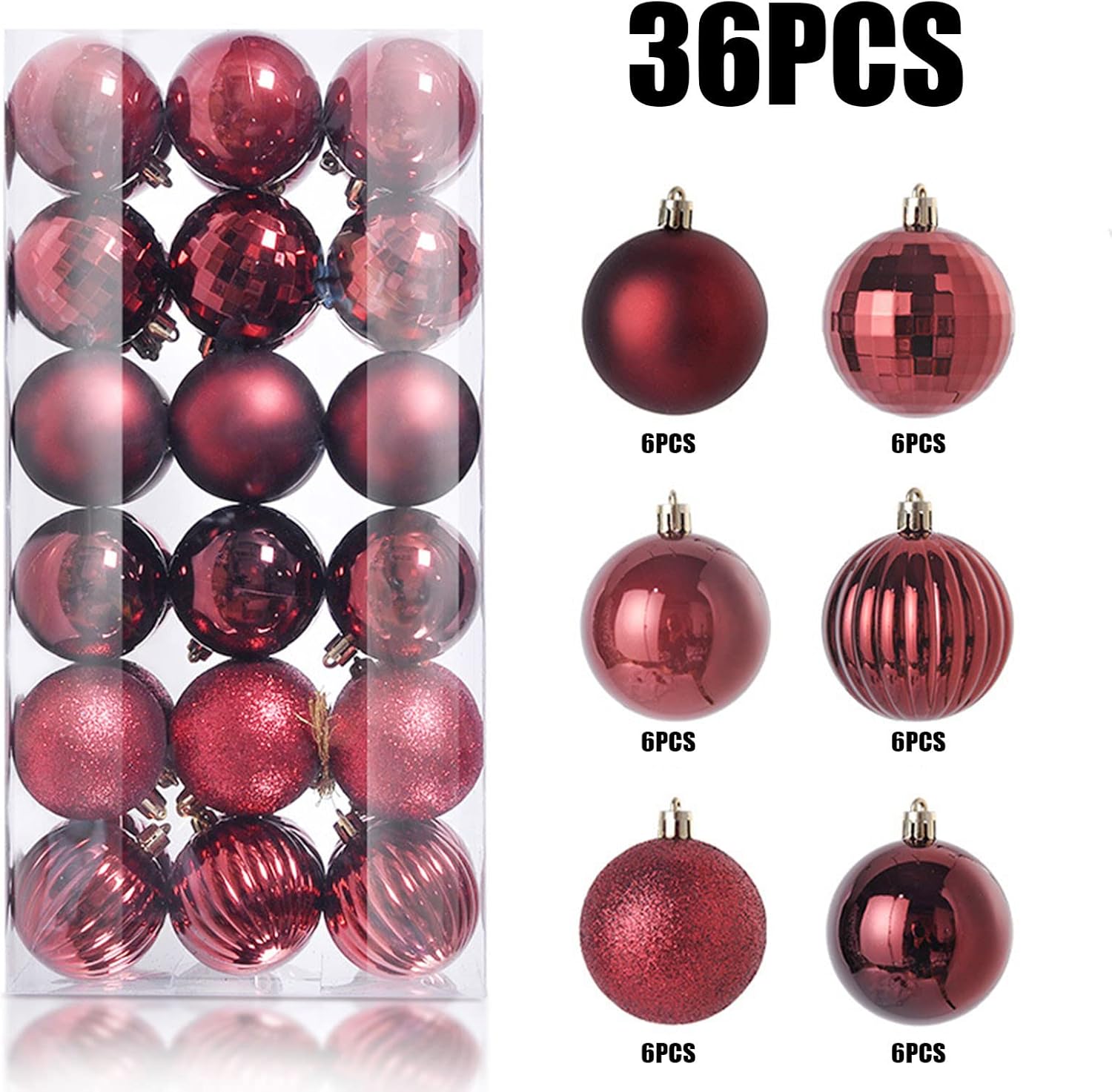 36 adornos de bola de Navidad