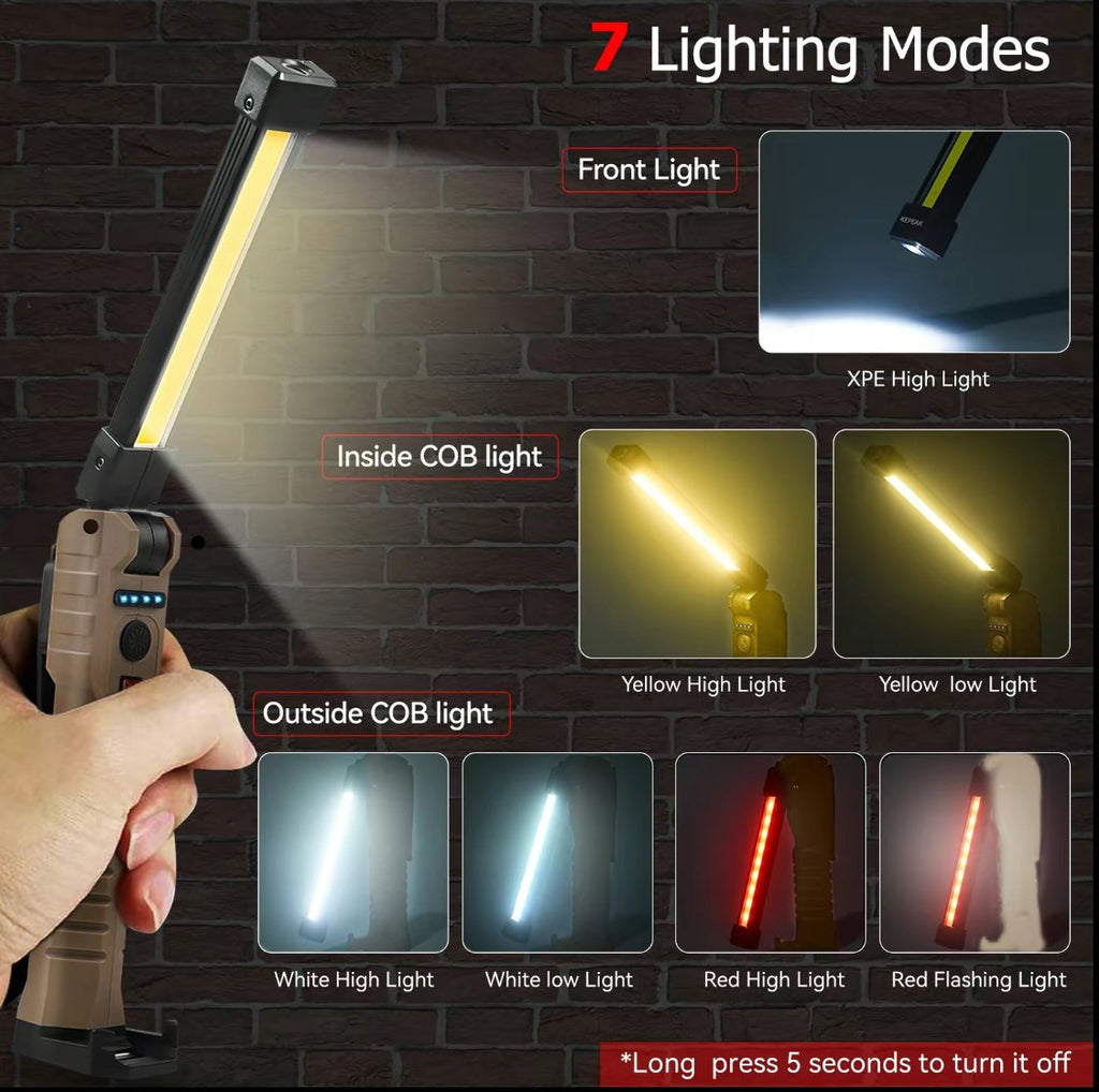 🔦✨USB Rechargeable Mini Flashlight – Magnetic, Multiple Lighting Modes, Perfect for Outdoor & Emergency Use