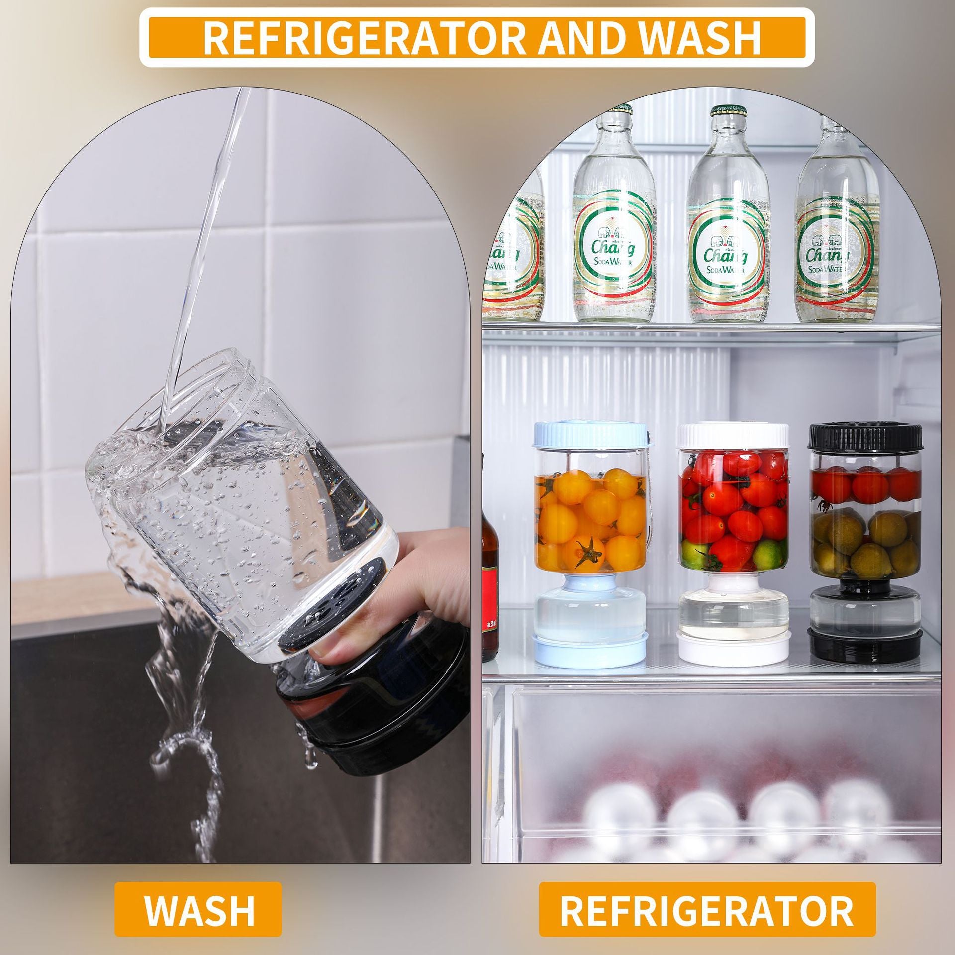 Hourglass Pickle & Olive Jar