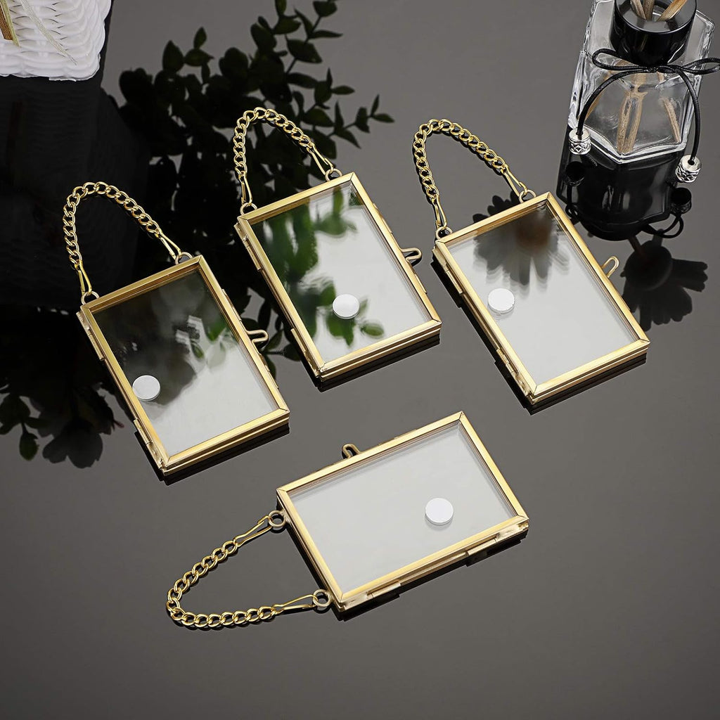 Set of 4 Glass Photo Wall Hanging Art Frames