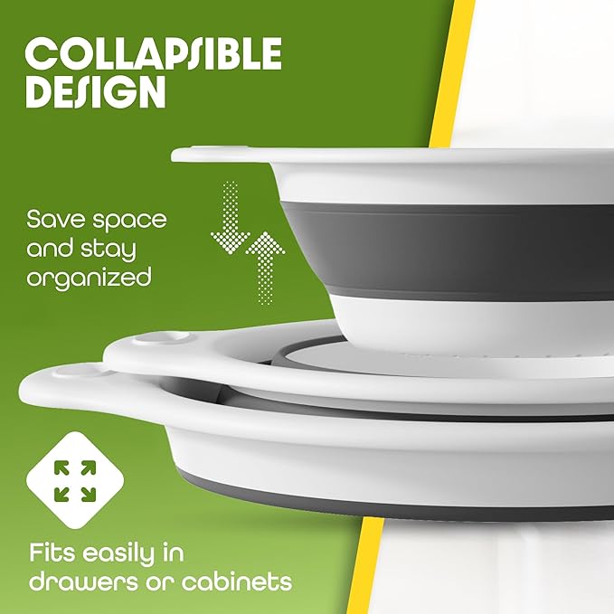 Collapsible Colanders Set