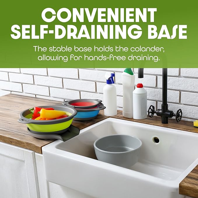 Collapsible Colanders Set