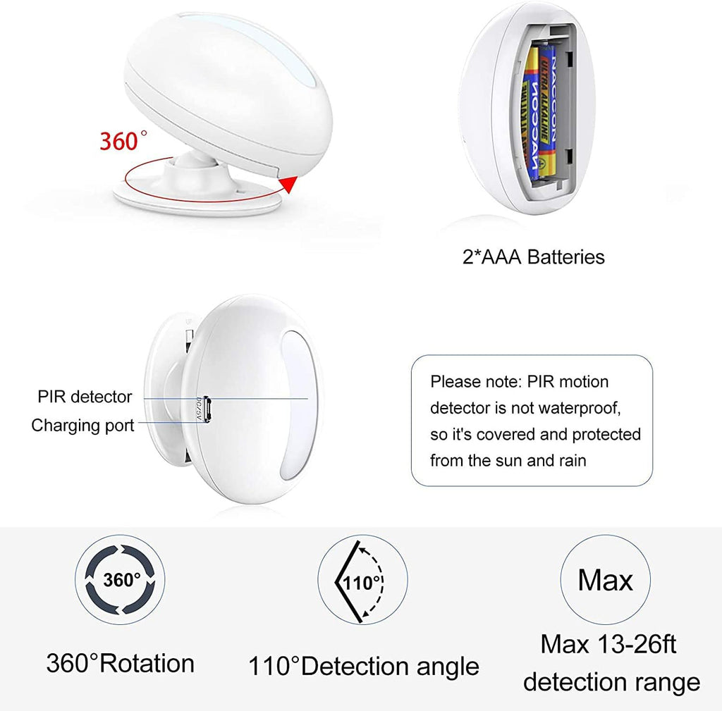 PIR Motion Detector with Alarm – Wireless and Reliable Protection