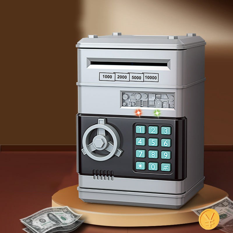 ATM Piggy Bank for Kids – Interactive Financial Learning Toy with Password & Bill Rolling Feature