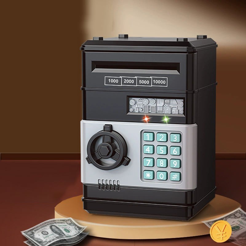 ATM Piggy Bank for Kids – Interactive Financial Learning Toy with Password & Bill Rolling Feature