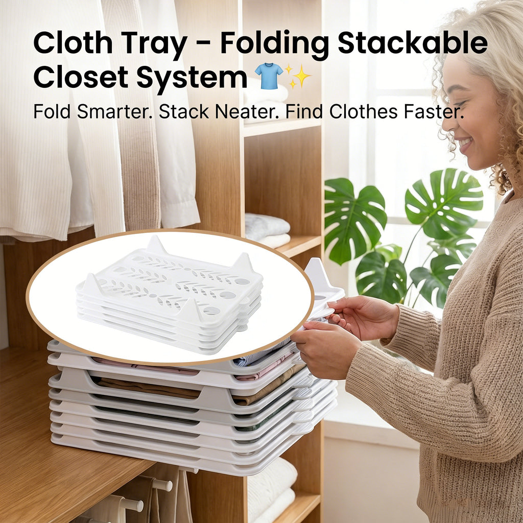 Cloth Tray – Folding Stackable Closet System👕✨