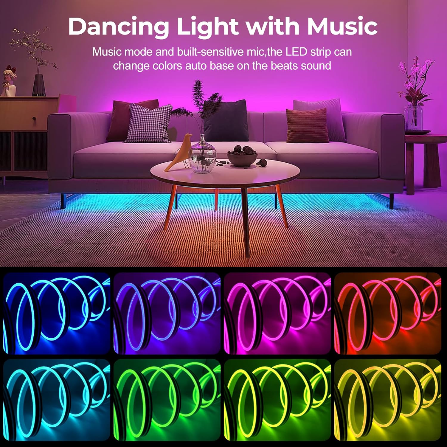 LED light strip RGB with IC neon light strip
