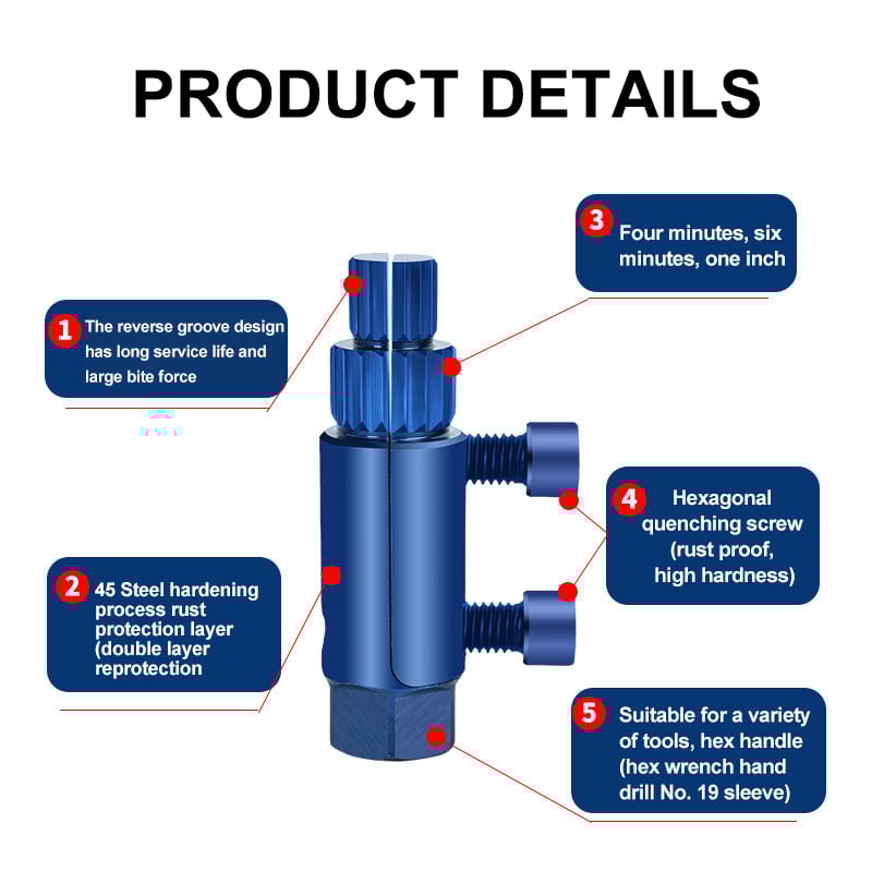 Faucet Installation and Disassembly Tool - Screw Extractor Set