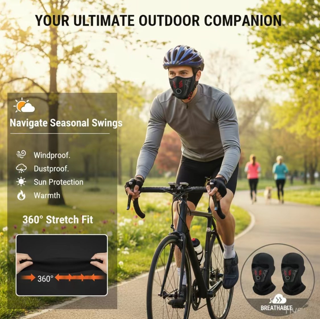 ❄️ Fog-Free Winter Sport Balaclava – Stay Warm, Dry, and Protected in the Cold! 🏂