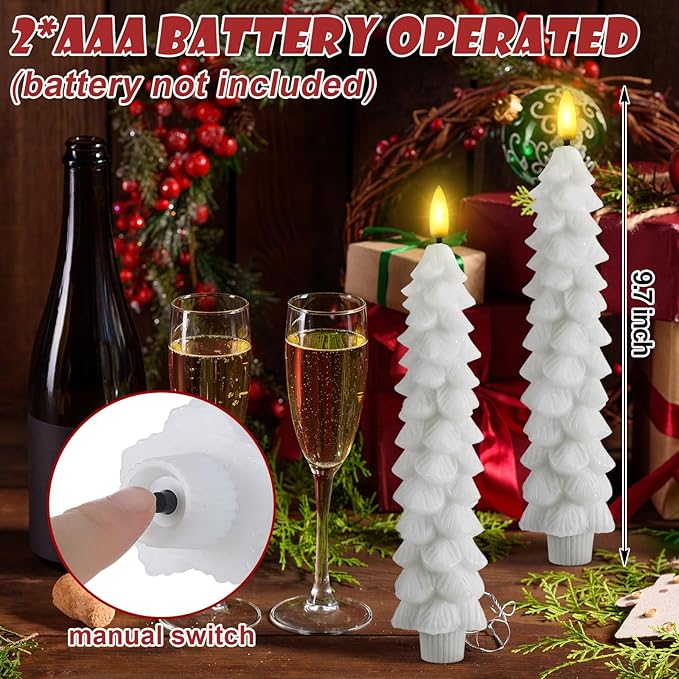 Flameless Taper Candles 🕯