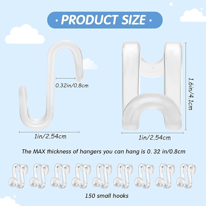 Space-Saving Hanger Extender Hooks – Perfect Closet Organizers