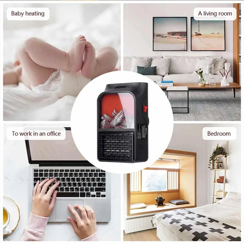 Heater With 3D Flame 900W