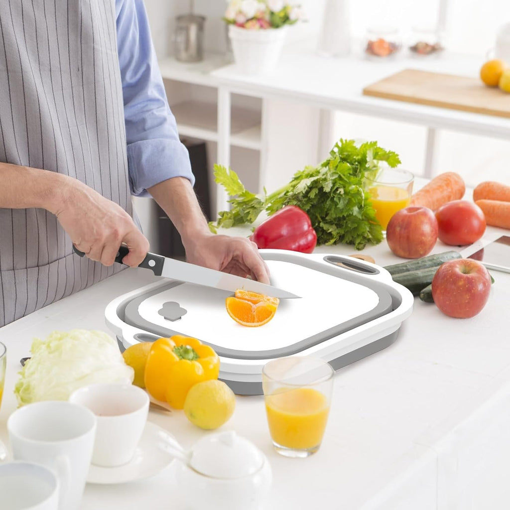 Collapsible Cutting Board with Washing Basket🥗