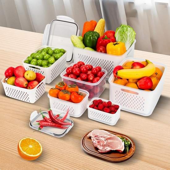 Food Storage Containers for Refrigerator Organization(3-7 PCS)