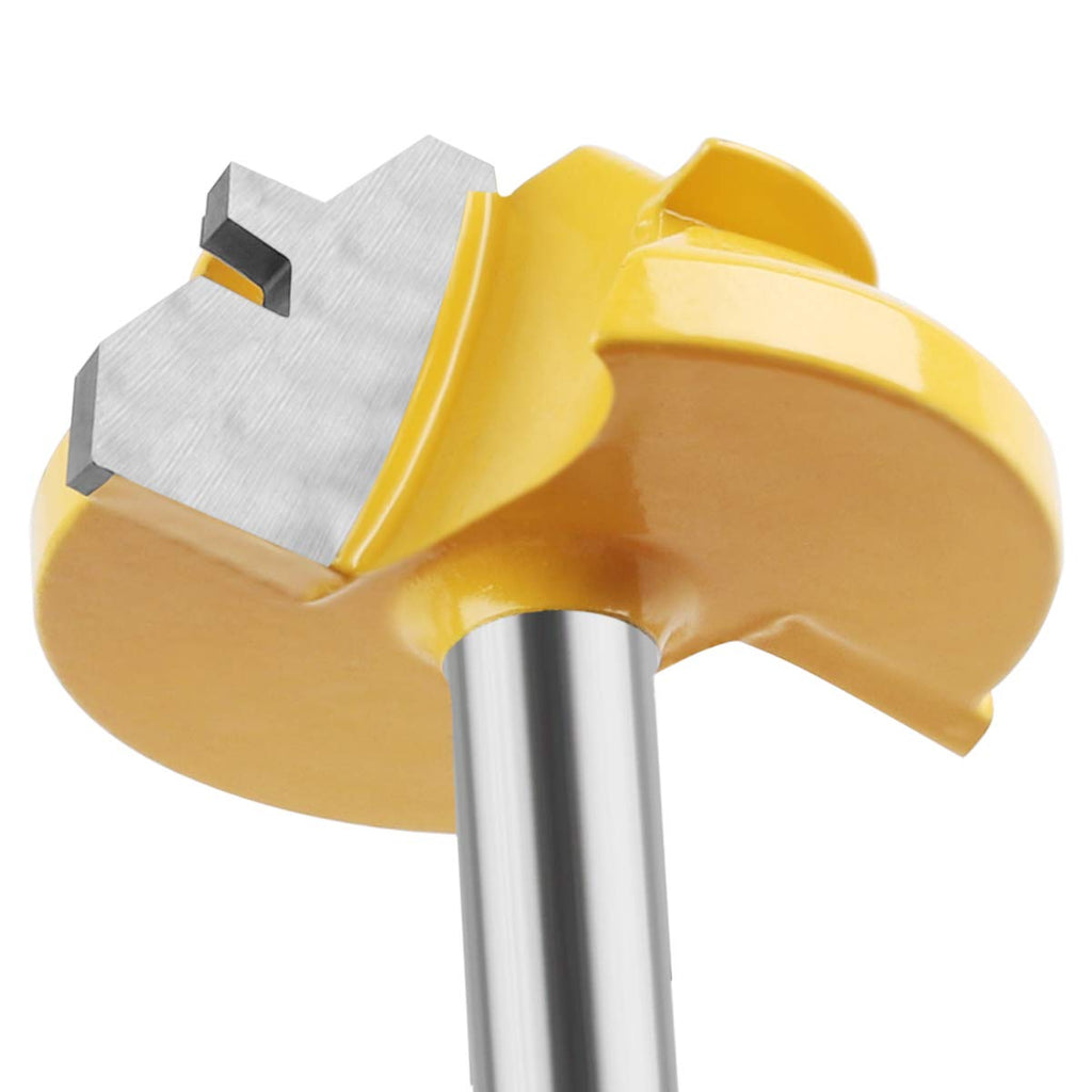 45 Degree Lock Miter Router Bit 3-Piece Set, for 1/2”, 3/4”, 1” Cutting Height, 1/2 Inch Shank.
