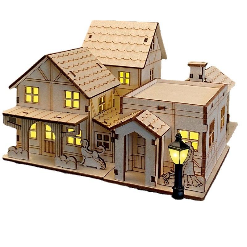 Buy 2 Free Shipping🎄 DIY Christmas Wooden House Kit 🎄