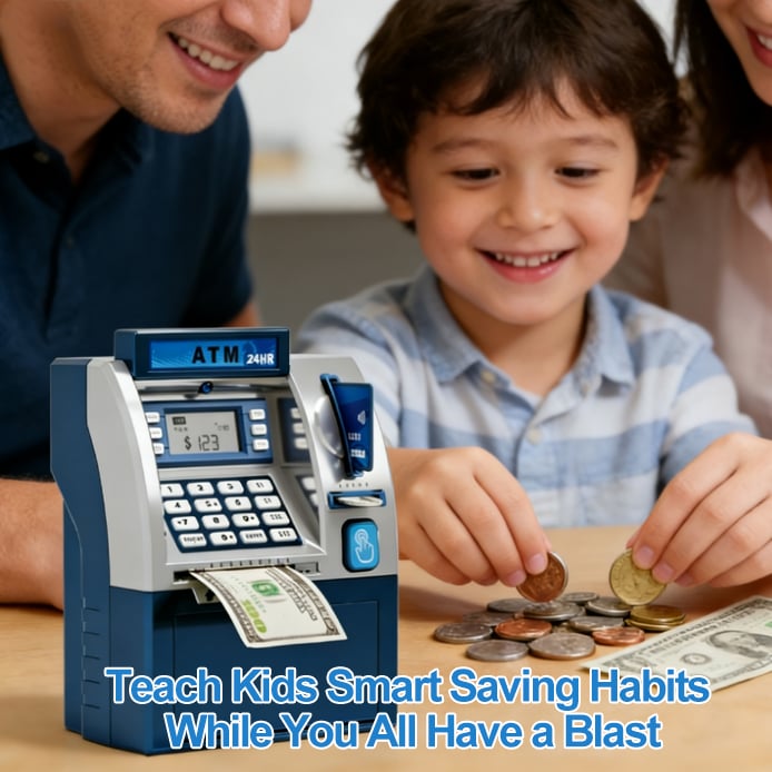 💰ATM Savings Bank for Real Money: The Ultimate Money Management Machine for Adults & Kids