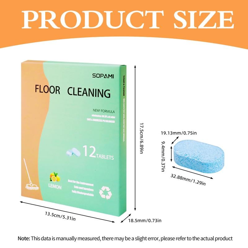 🎁Just $7 each🎁Floor Cleaning Tablets - Safe for Wood Tile Marble Quick Dry No Residue