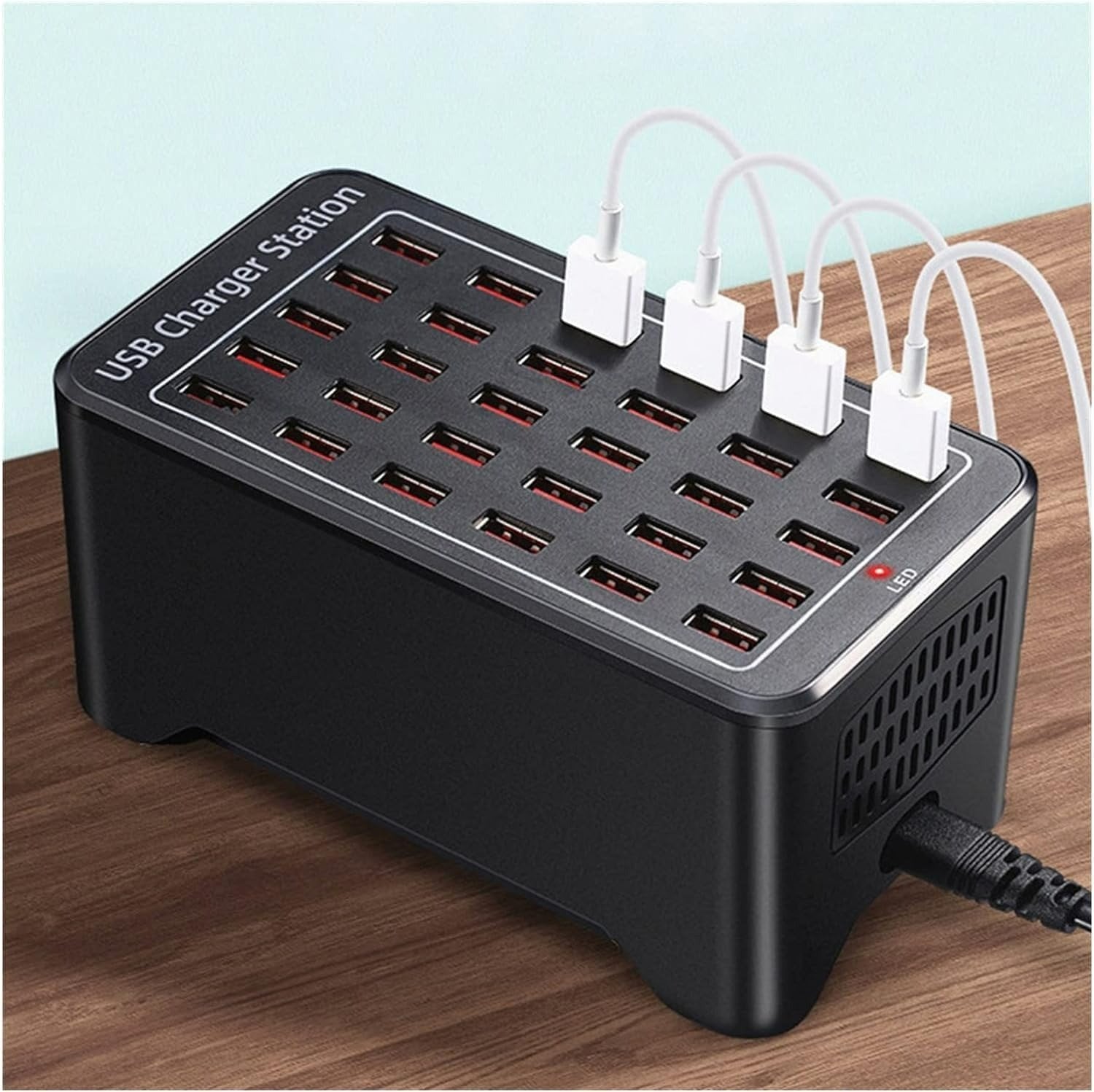 30-Port USB Charging Station